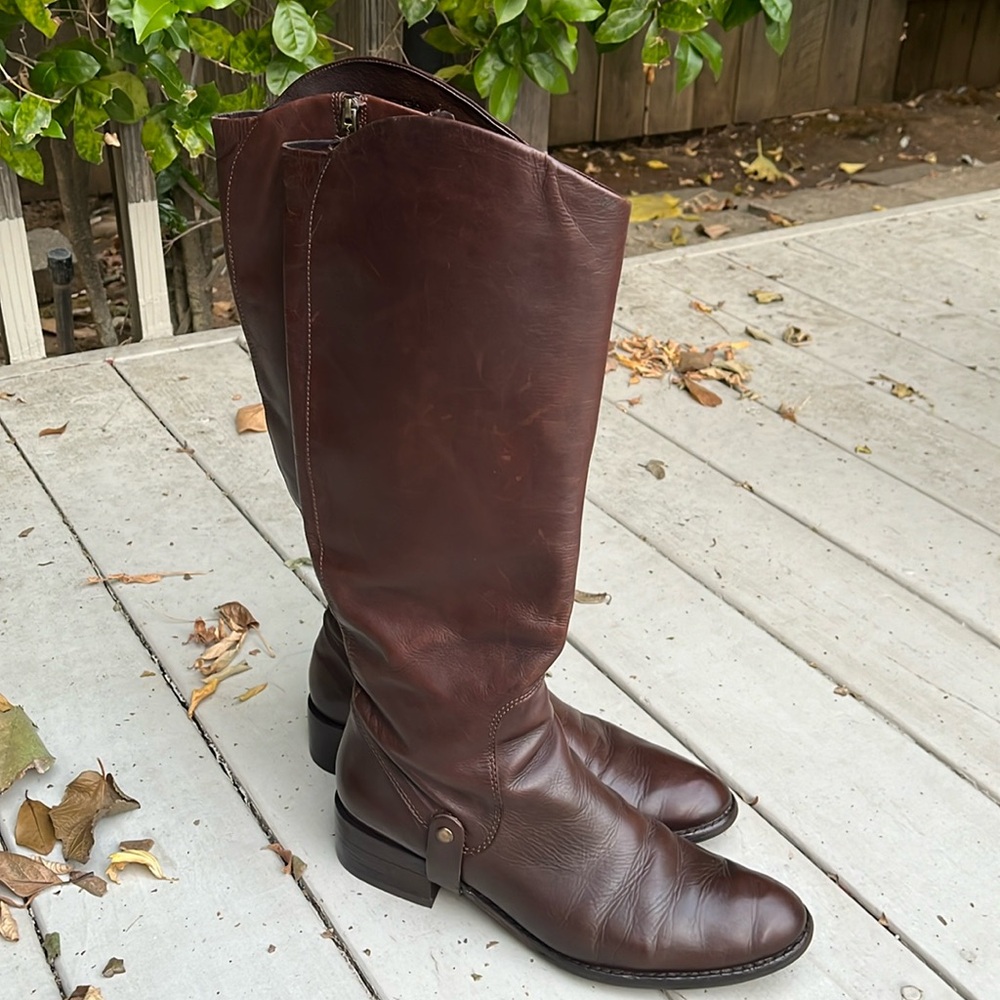 Brown Leather Riding Boots